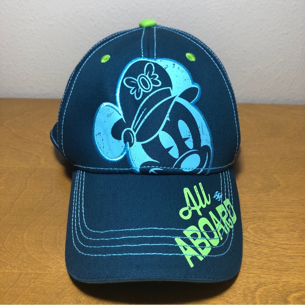 Disney Cruise Line All Aboard Mickey Mouse Teal Hat